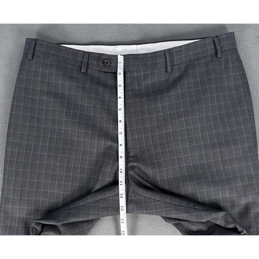 Ralph Ralph Lauren Pants Slacks 36x32 Grey Glen Plaid Old‎ Money Trousers Dress